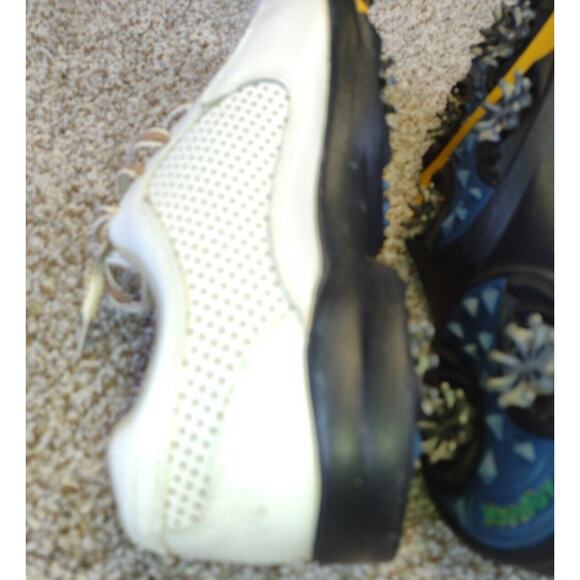 FootJoy eComfort Golf Spikes Women's 10M White Vented Leather - Picture 6 of 11